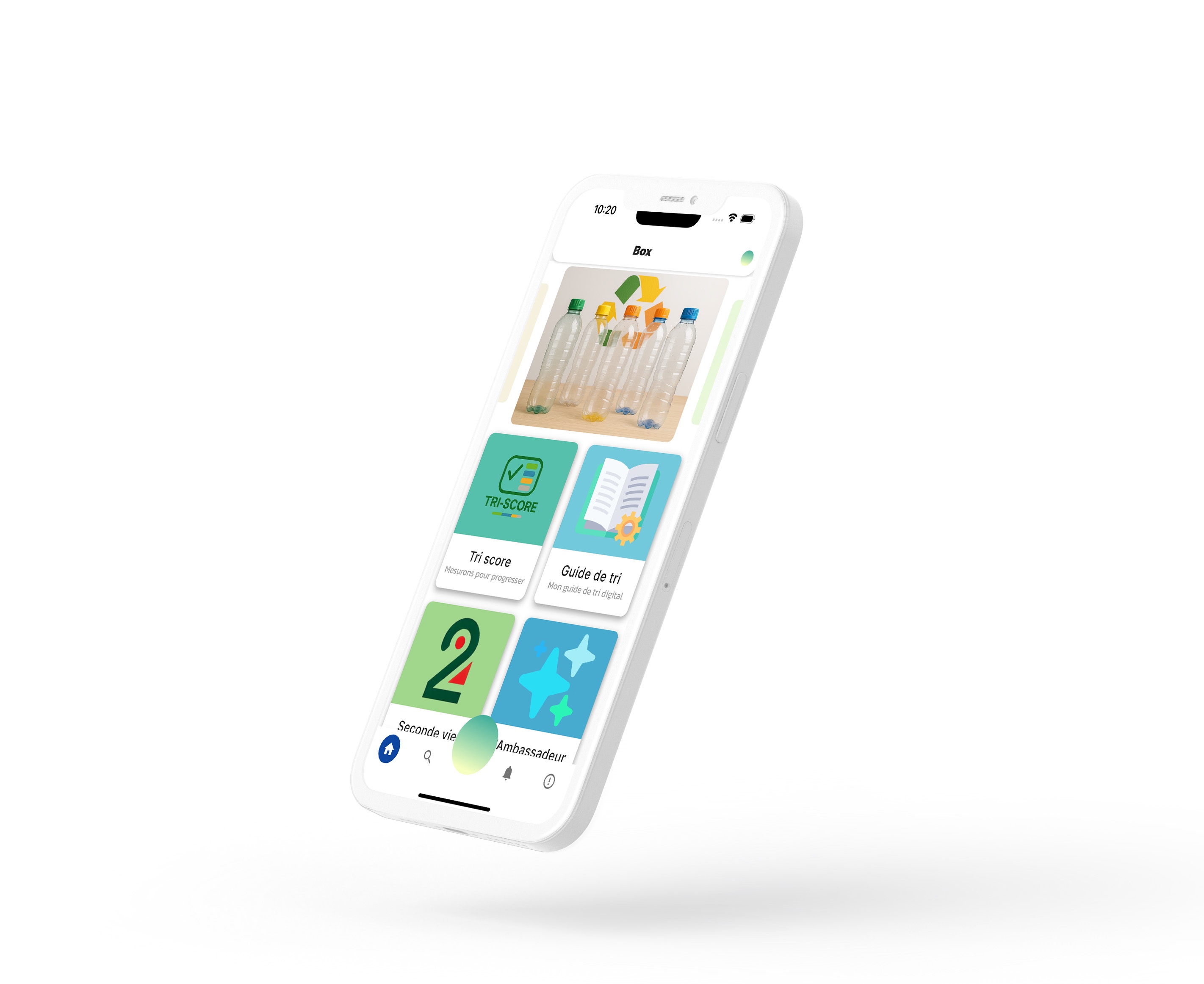 Application MaBoxEco sur smartphone